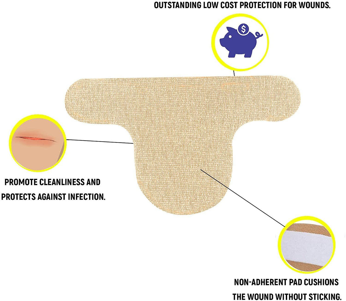 Flexible Fabric Adhesive Bandages, Case of 1200 W976266