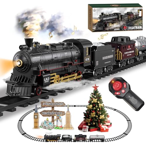 Rechargeable Electric Train Set with Lights and Sound O6131