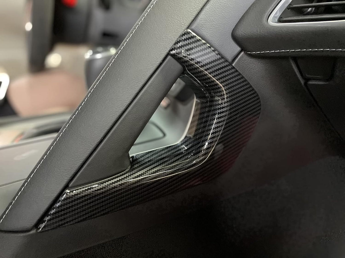 Carbon Fiber Central Control Armrest Cover Trim Pack of 2 X110215