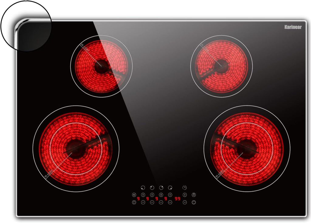 2 Burner 12 Inch Electric Radiant Cooktop 3200W F446