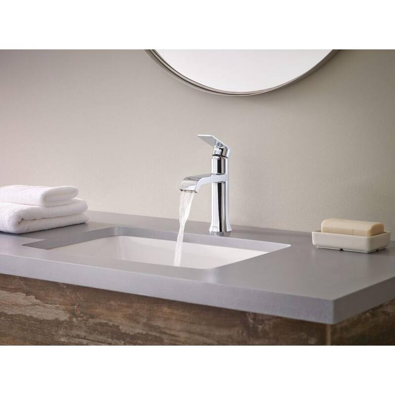 Single Handle Single Hole Bathroom Faucet Polished Chrome 2-Pack Z33889