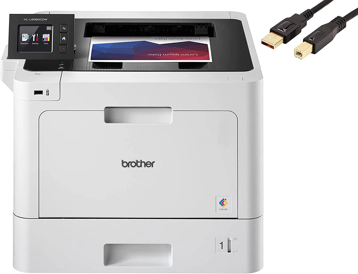 Color Laser Printer, 33 ppm, Auto 2-Sided Printing W933