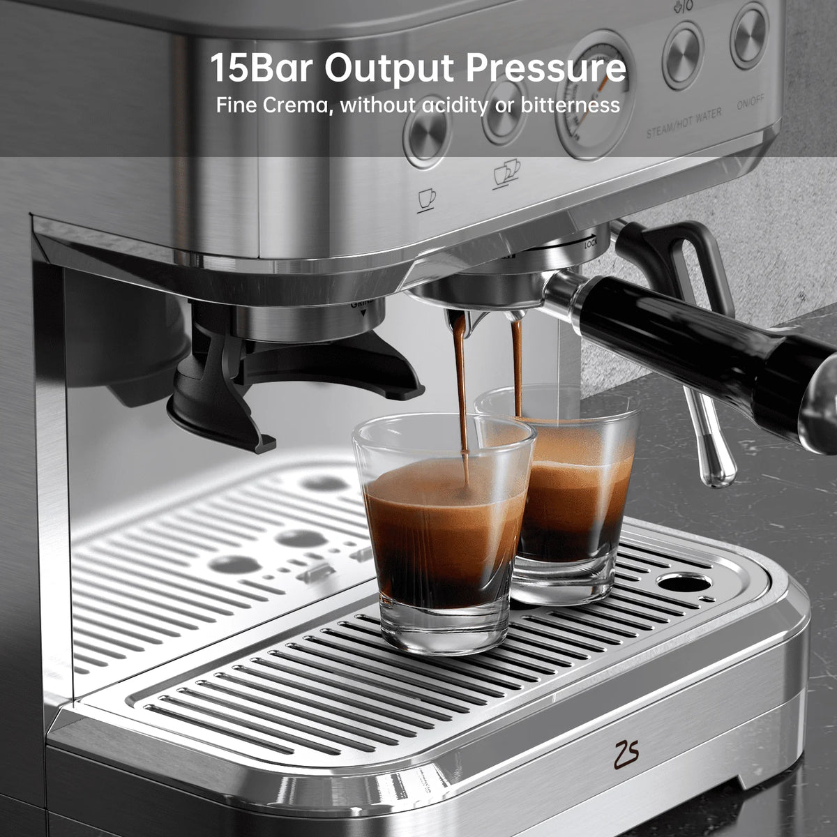 15 Bar Stainless Steel Espresso Machine I5975