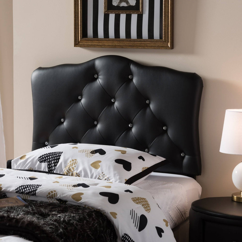 Full Size Grey Fabric Upholstered Headboard W932682