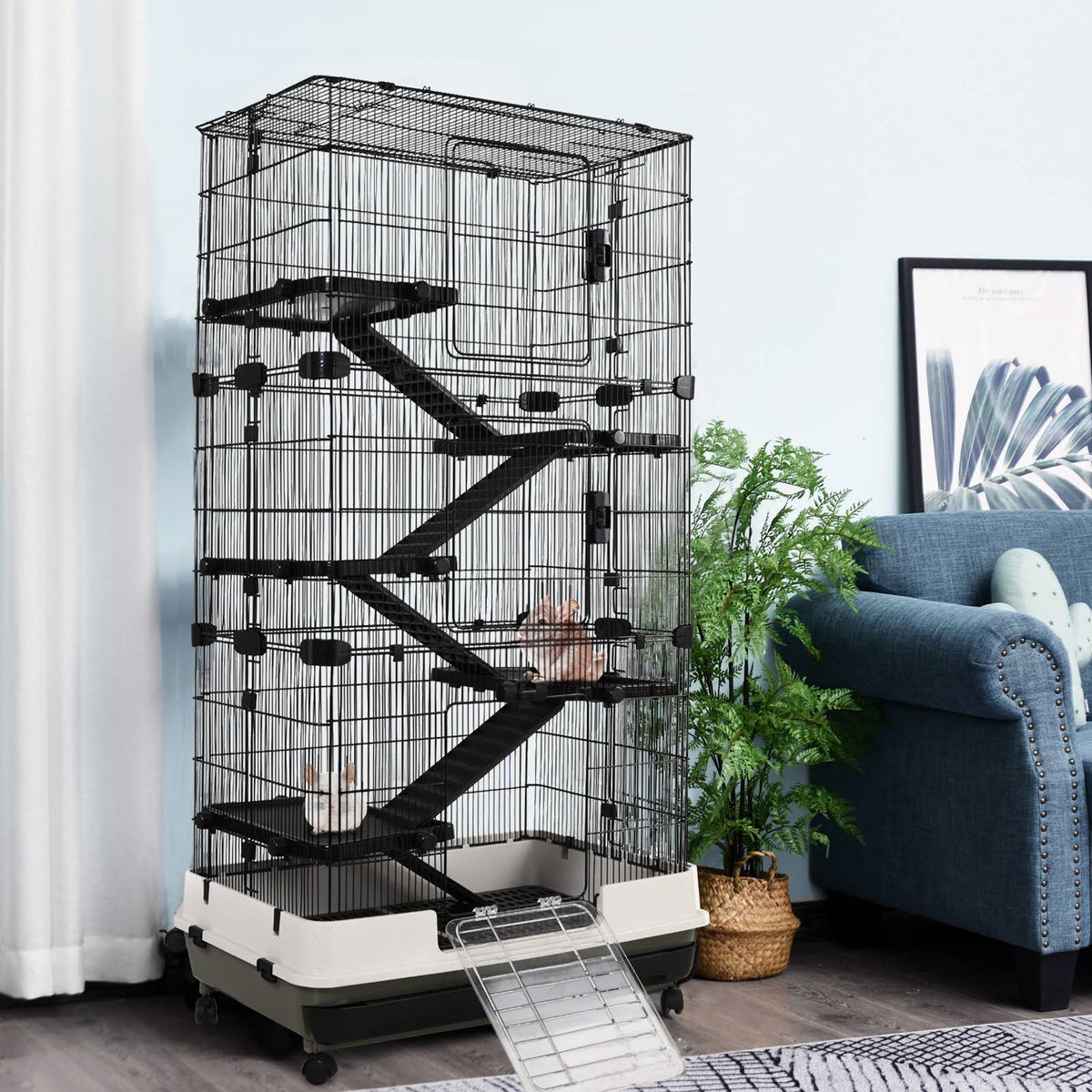 5-Tier Rolling Small Animal Cage S919