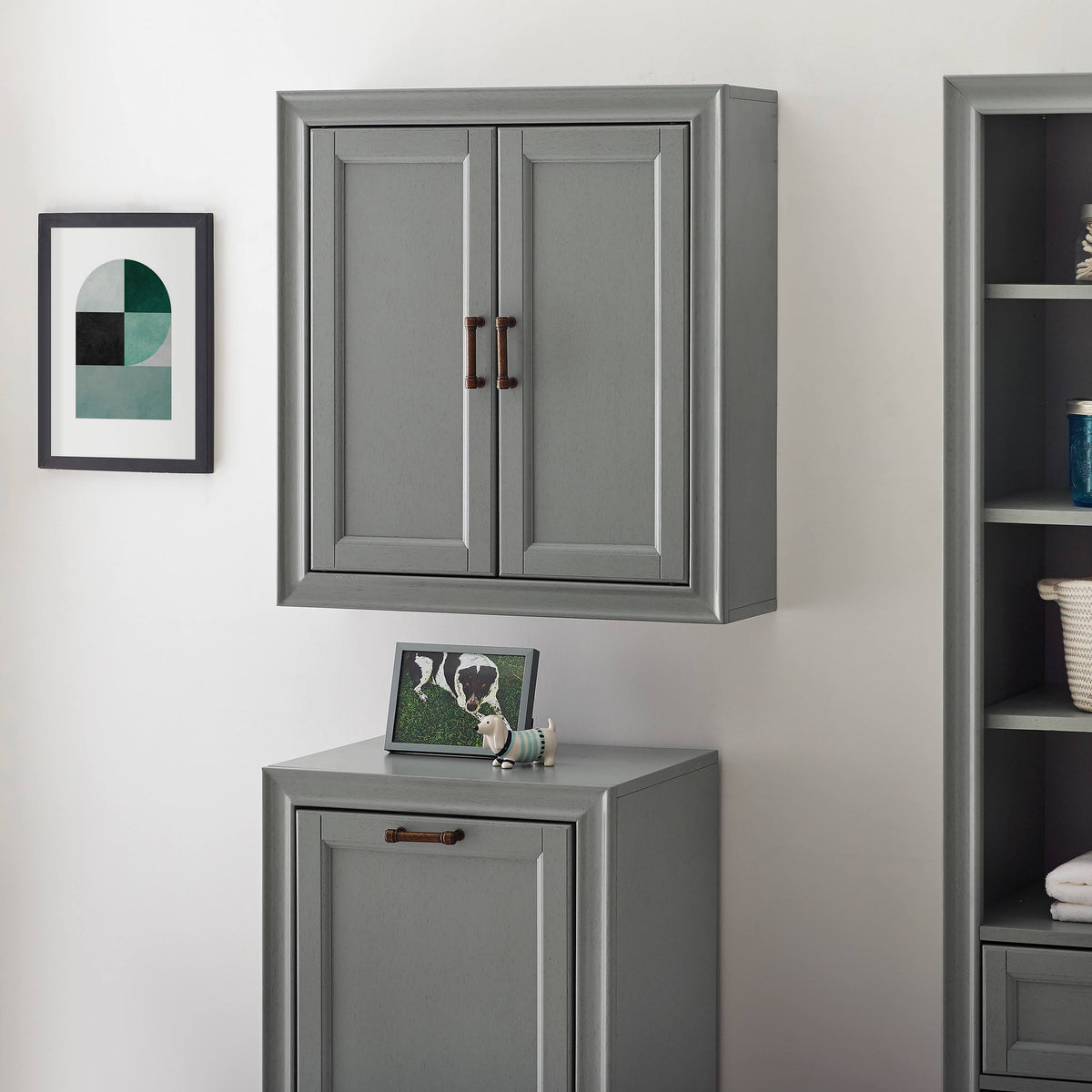 Gray Wall Cabinet R21918