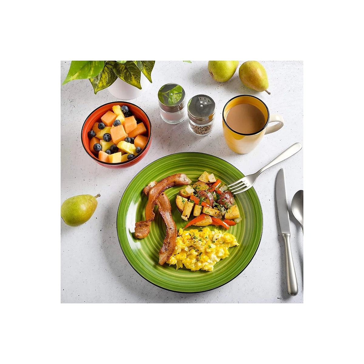 12-Piece Ceramic Dinnerware Set F5838