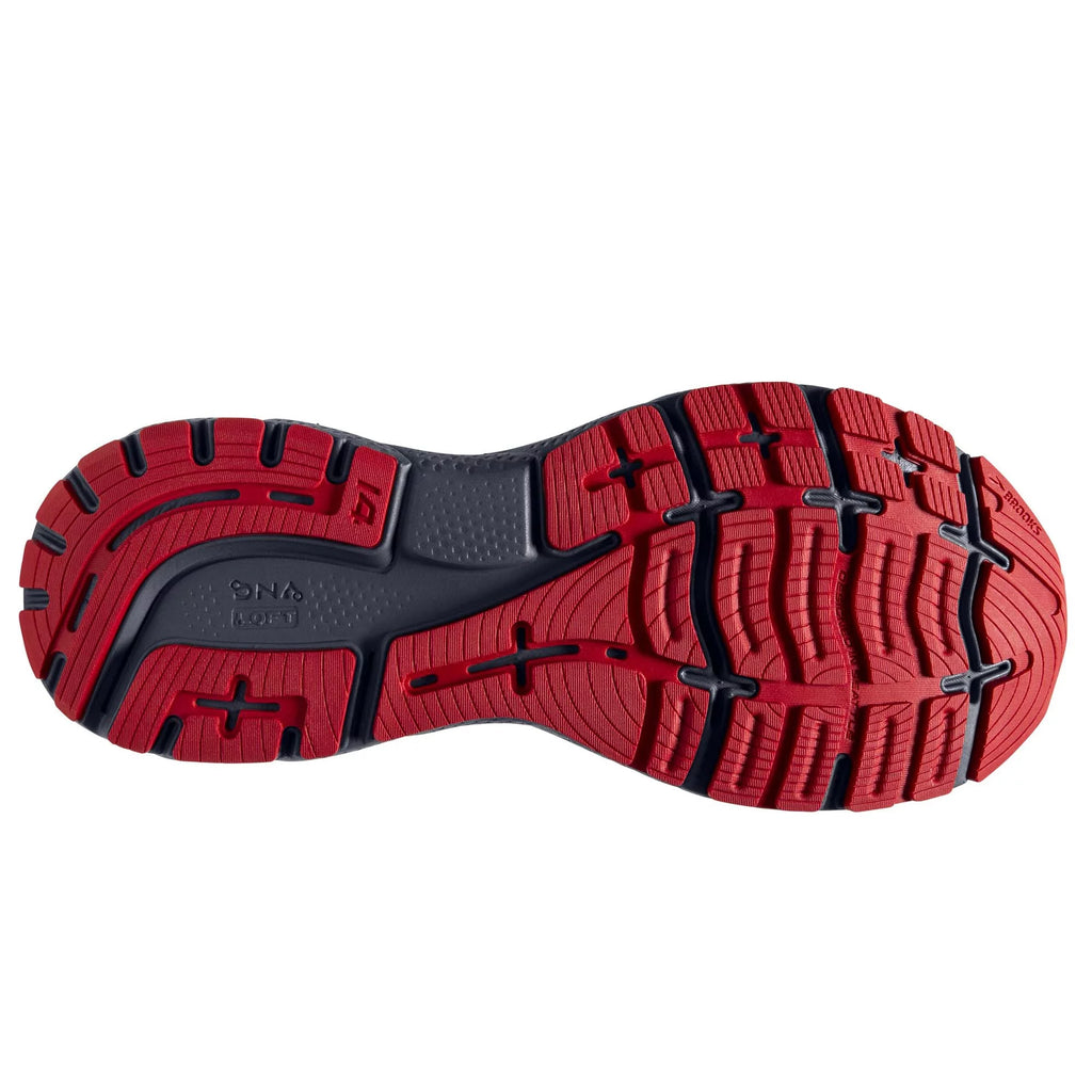 Grey Blue Red Road-Running Shoes V423518