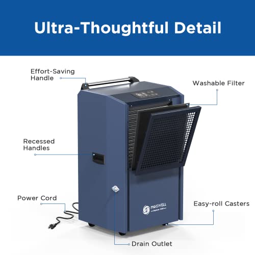 305 Pint Commercial Dehumidifier with Drain Hose T1391
