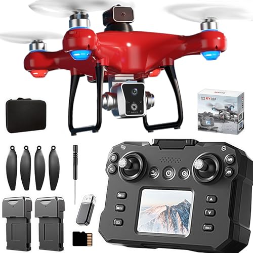 Drone with Screen Controller, Brushless Motor, Optical Flow Localization, Obstacle Avoidance, Black G372983