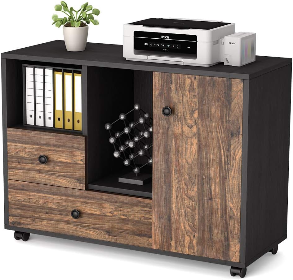 2 Drawer Mobile File Cabinet with Wheels Z4426
