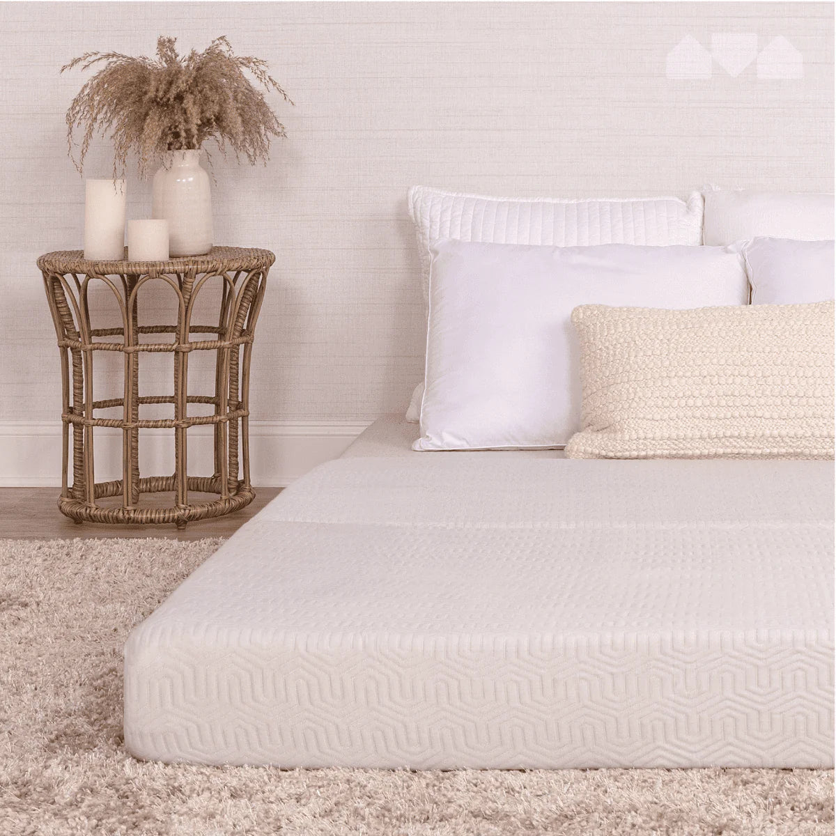 6-Inch Memory Foam Tri Folding Mattress Full Size U38043