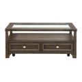 Auburn Wood 2 Drawer Coffee Table G600094