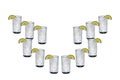 Stemless Juice Glasses 9 oz Clear Glassware Set of 12 W70173