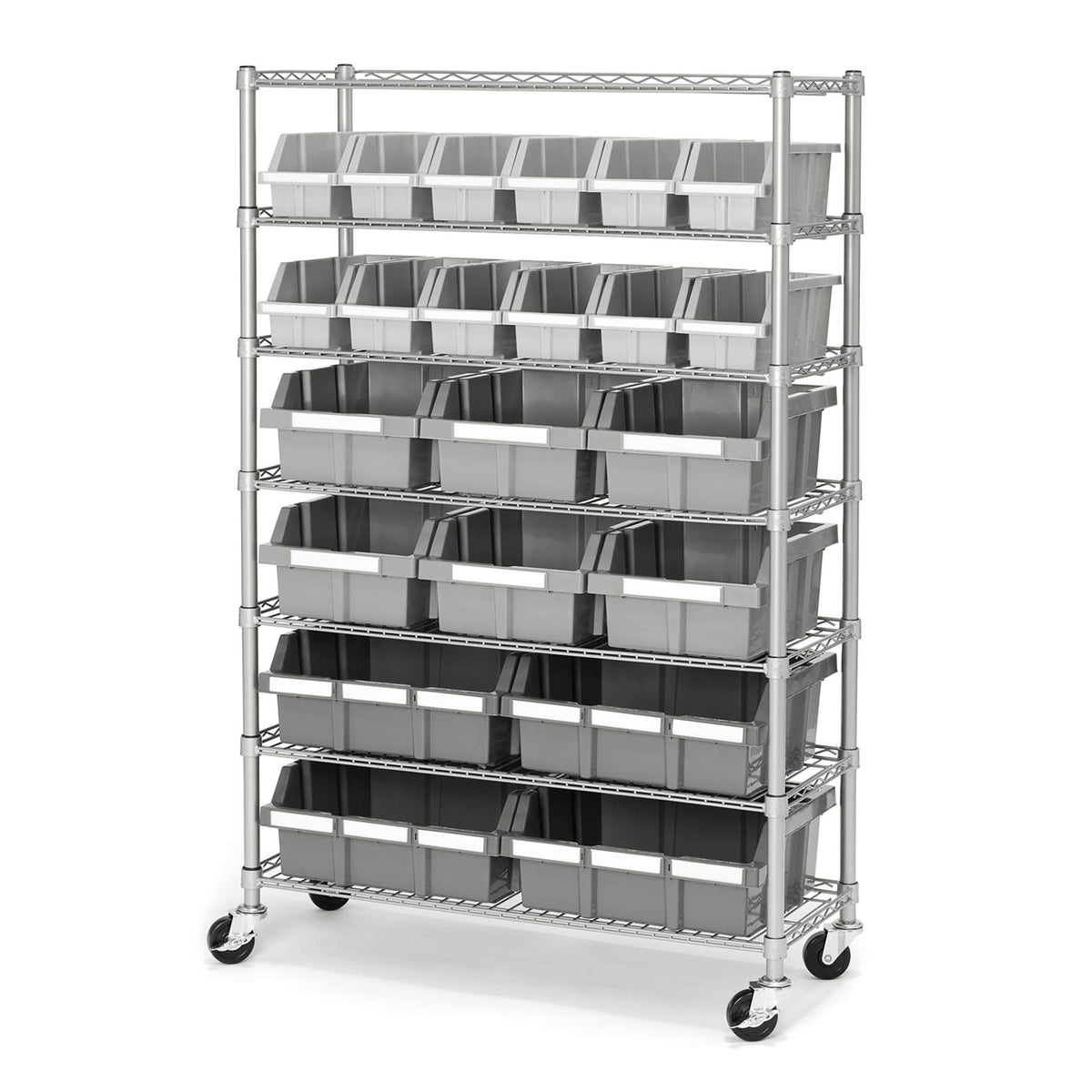 7-Tier Silver Shelving Rack S5120