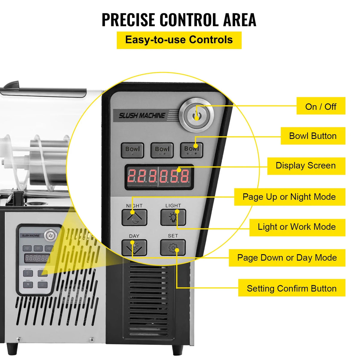 Commercial 3L Frozen Drink Slush Machine B25114