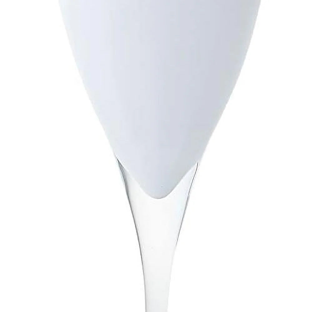 Champagne Flute Glasses Set Of 6 Crystal White 11 Oz Y1274