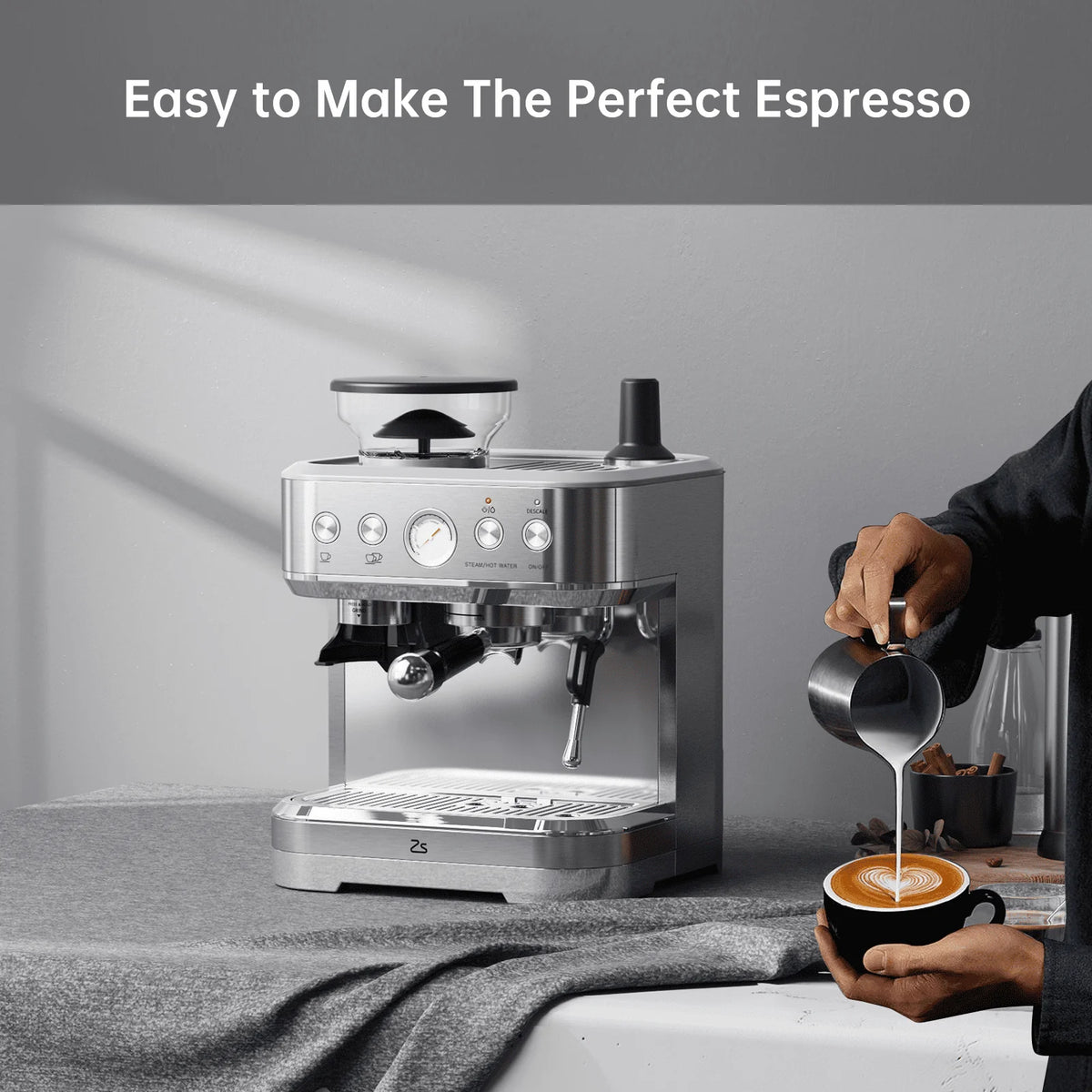15 Bar Stainless Steel Espresso Machine I5975