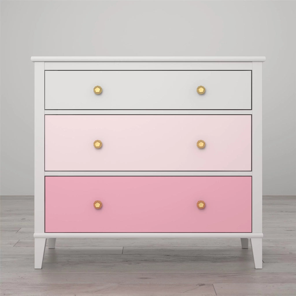 White 3 Drawer Dresser O56824