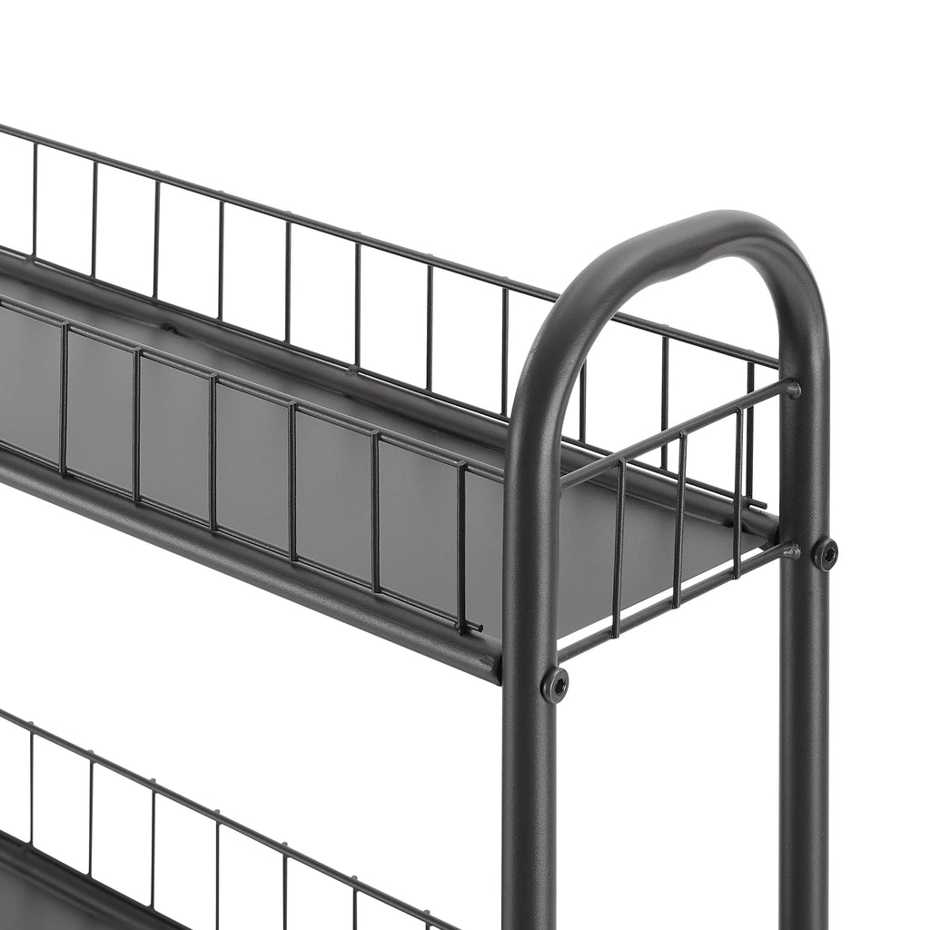 6 Tier Metal Wire Rolling Storage Cart with Baskets S72127