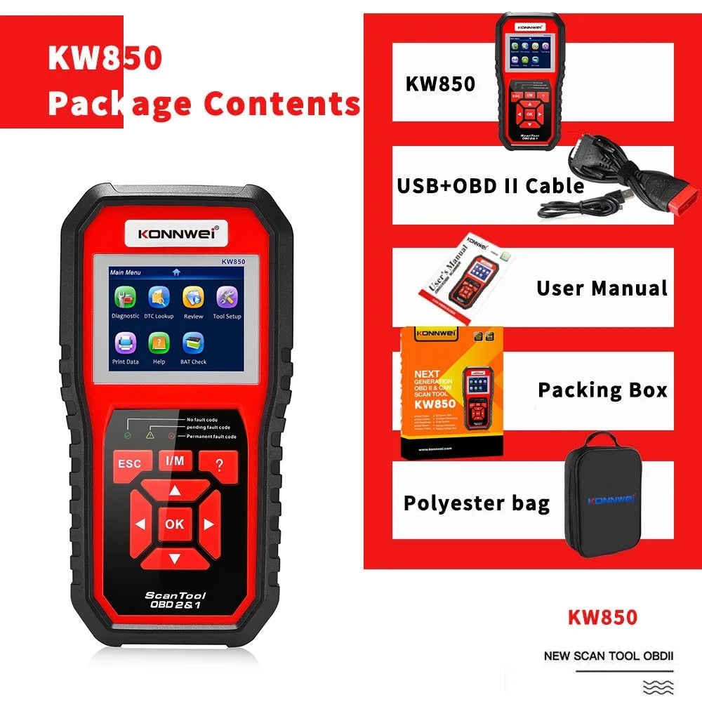 OBDII Scanner Code Reader Car Diagnostic Scan Tool Y661