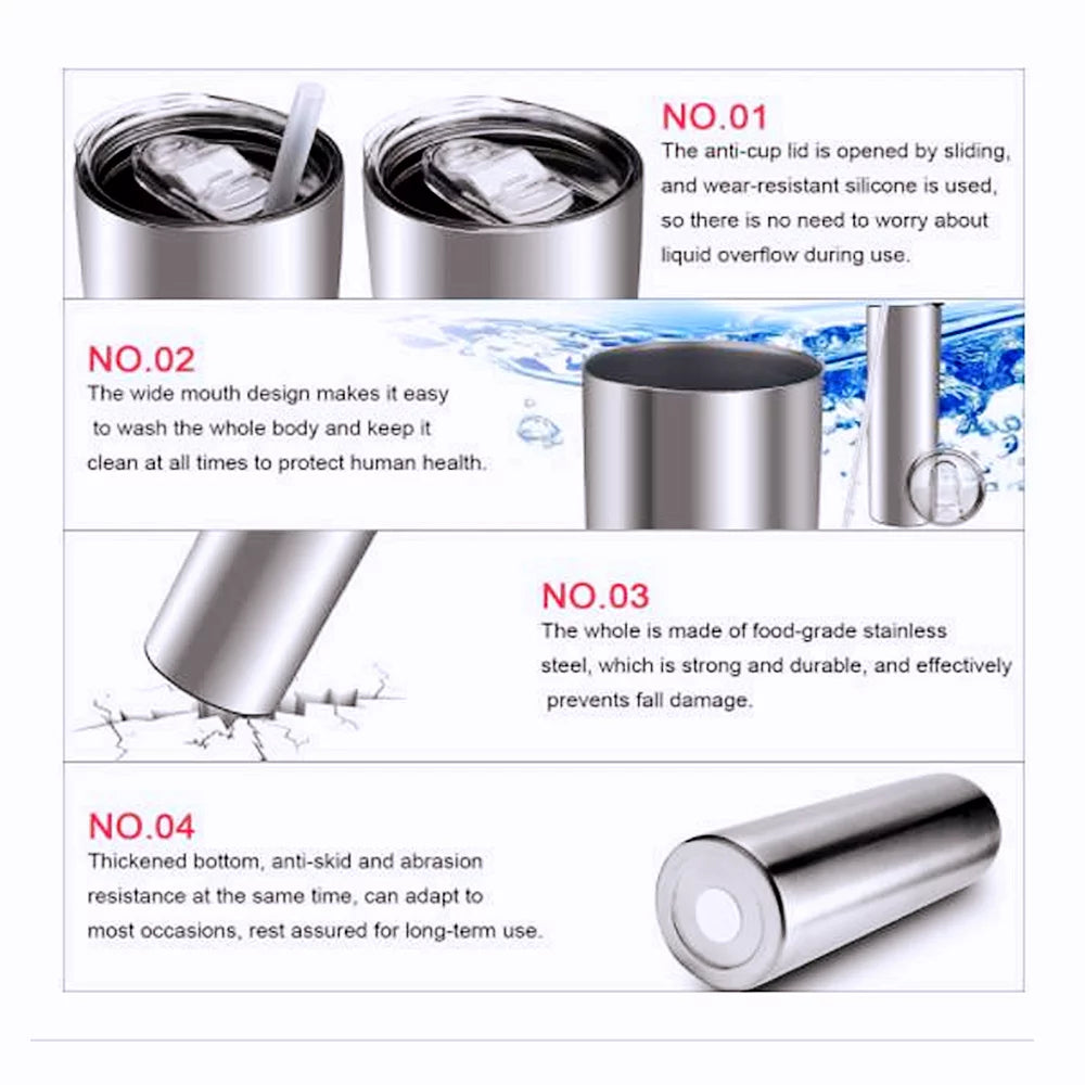 25 Pack 30oz Insulated Tumbler With Lids and Straws Y8489