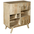 Natural Three Door Tall Wood Cabinet D754478