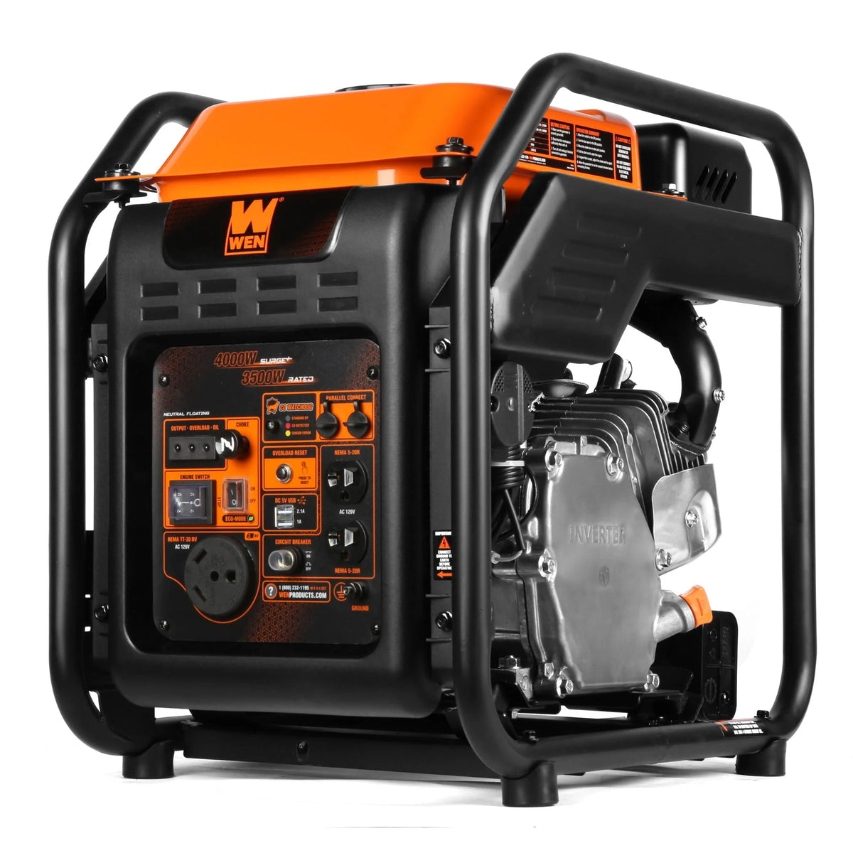 4000-Watt Dual Fuel Open Frame Inverter Generator Z8473