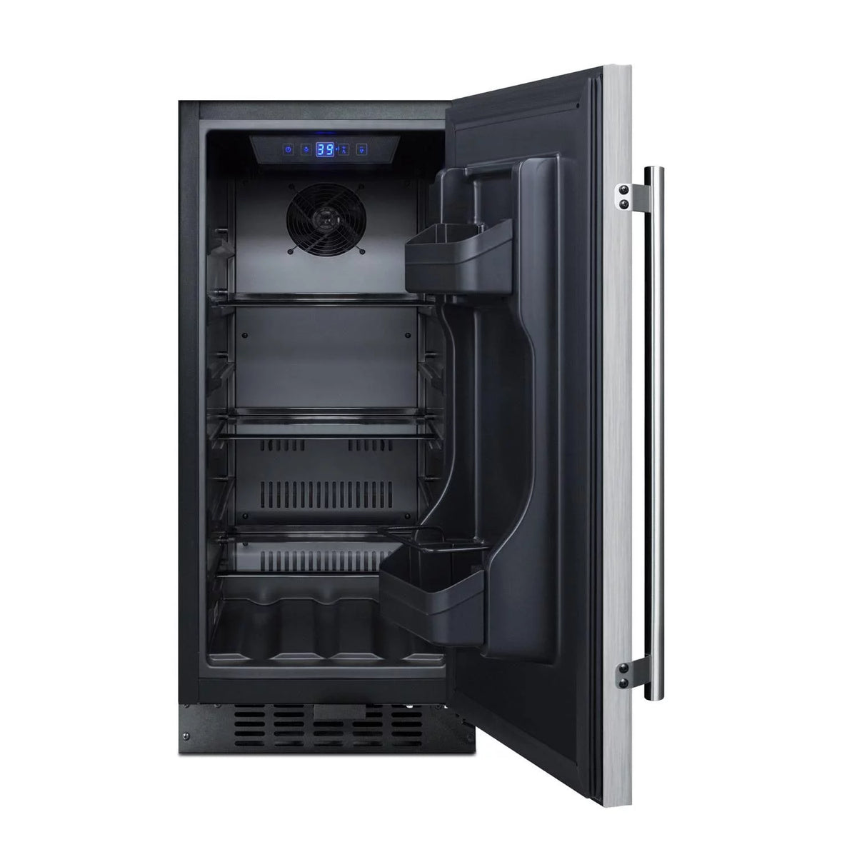 15-Inch 3.0 Cu. Ft. Outdoor Rated Compact Refrigerator - Stainless Steel T80476