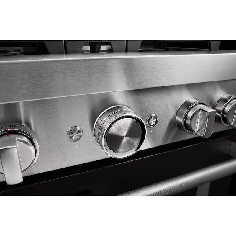 4.1 cu. ft. Smart Gas Range with Self-Cleaning and True Convection in Imperial Black E177