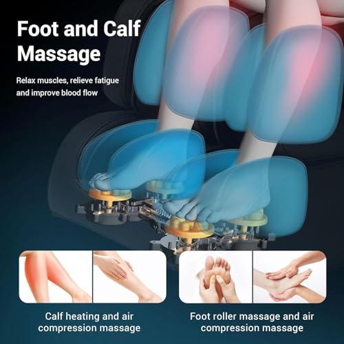 14 Massage Points Full Body Zero Gravity Shiatsu Recliner U296873