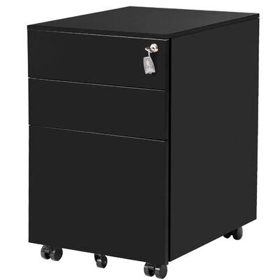 Three Drawer Mobile Metal Lockable File Cabinet V919