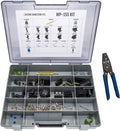 Sealed Weatherproof Automotive Electrical Connectors 155 Piece Kit with Crimp Tool N882