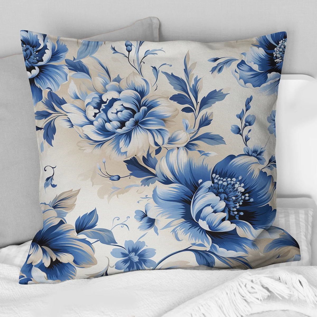 Floral Printed Throw Pillow X215365