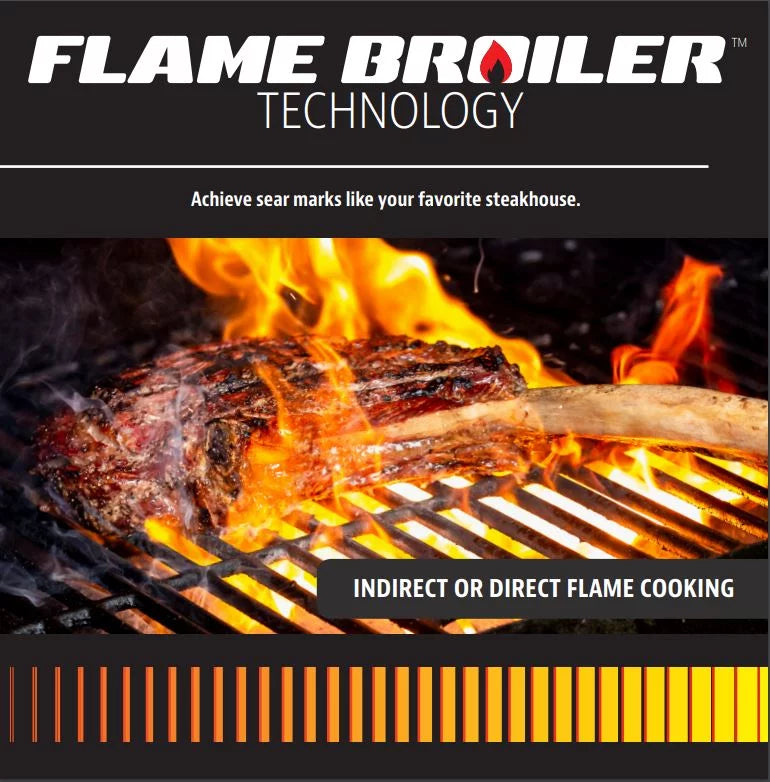 Wood Pellet Grill With Flame Broiler and Meat Probe W8344