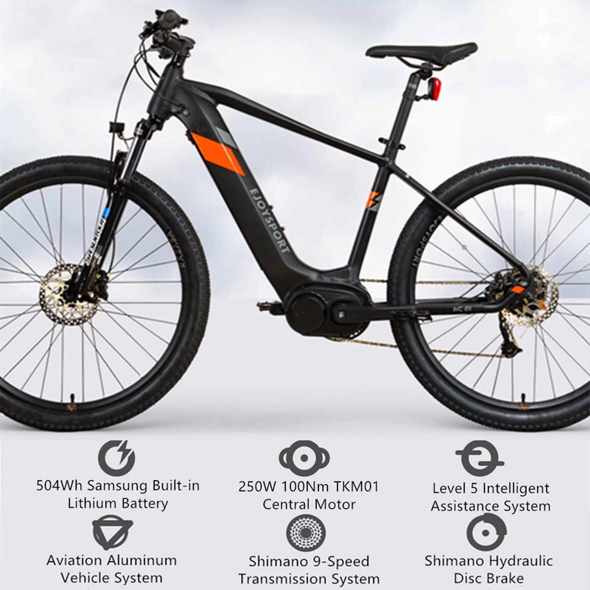 7 Speed 36V 14Ah 250W 27.5 Mountain Electric Bike S50171