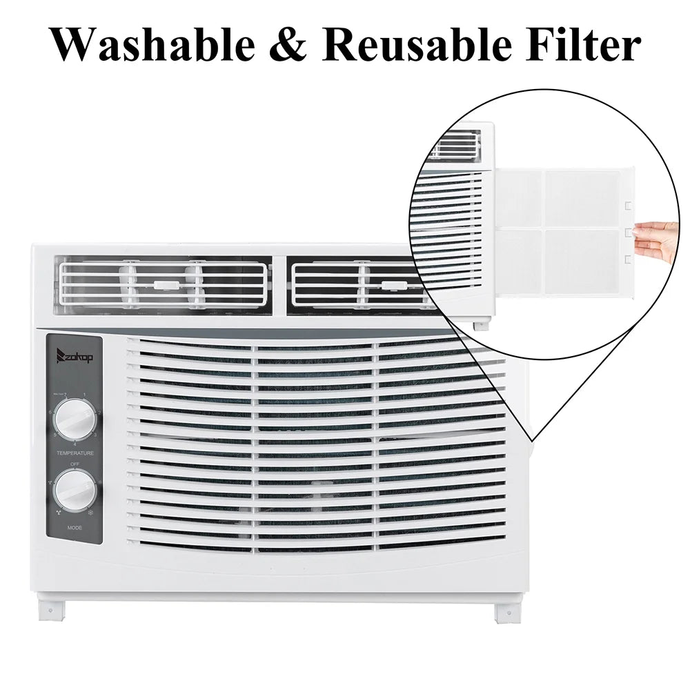 5000BTU 115V 450W White Window Air Conditioner G288321