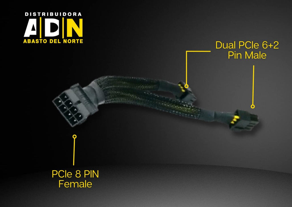 Pcie Splitter, 3 Packs, 8 pin pcie Cable K8811