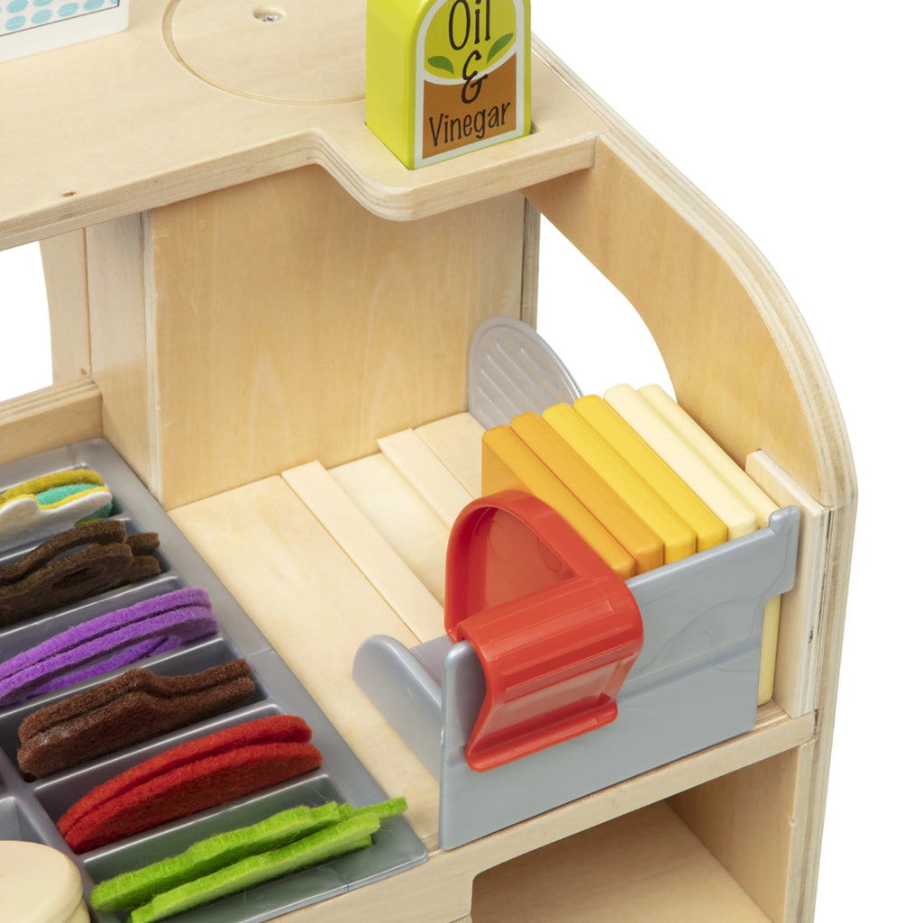 Wooden 56-Piece Pretend Play Food Set O135245