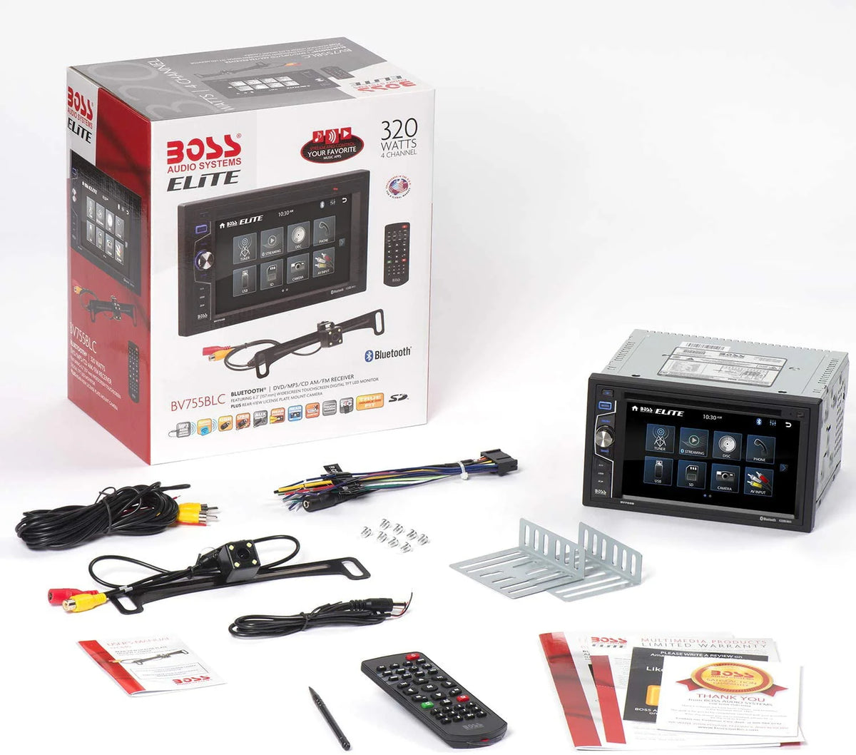 2 Din Bluetooth Touchscreen Car Stereo System C40196