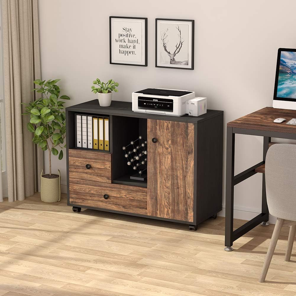 2 Drawer Mobile File Cabinet with Wheels Z4426