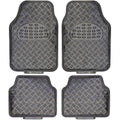 4-Piece Metallic Design Car Floor Mat R838