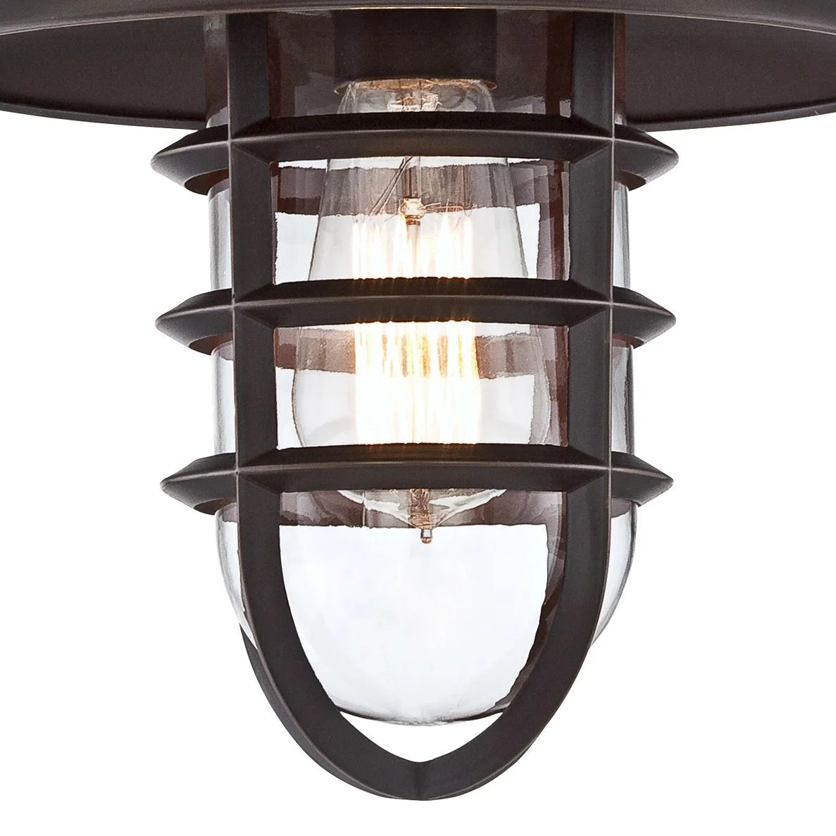Galvanized Clear Glass Outdoor Wall Light Fixture K4979