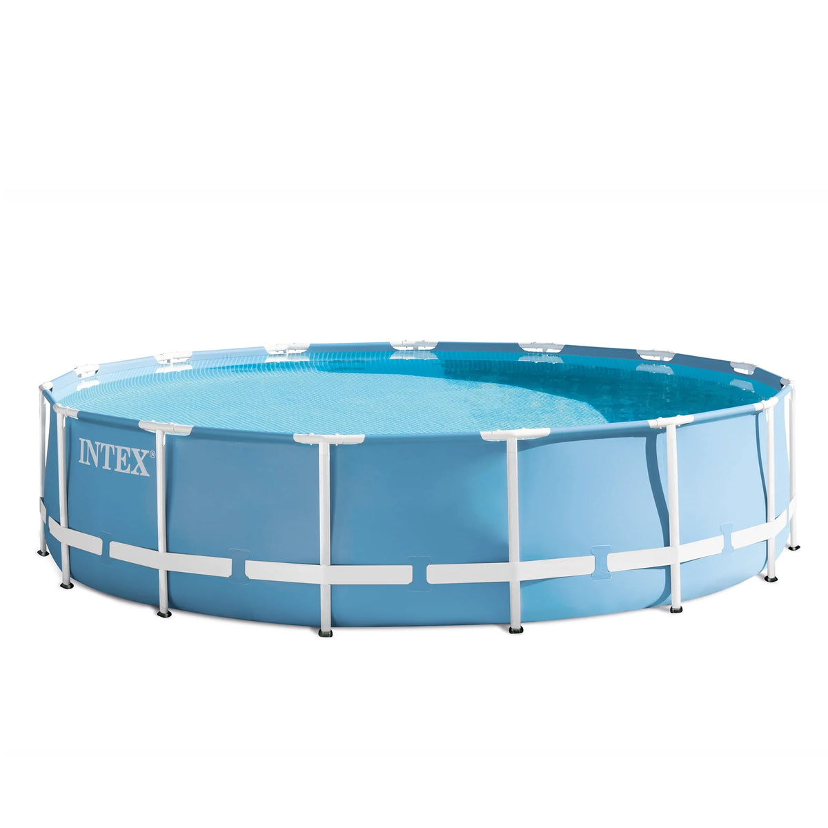 15 Feet x 48 Inches Prism Frame Swimming Pool Set with Ladder, Cover, and Pump E23747