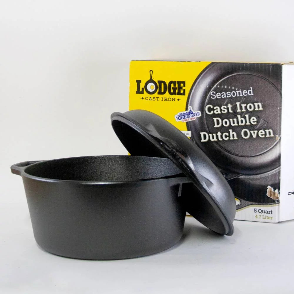 Cast Iron 5 Quart Double Dutch Oven G90614