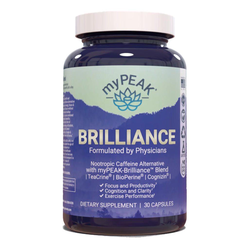 Caffeine-Free Nootropic Focus Supplement with Theacrine Theanine Gingko B-complex V537062
