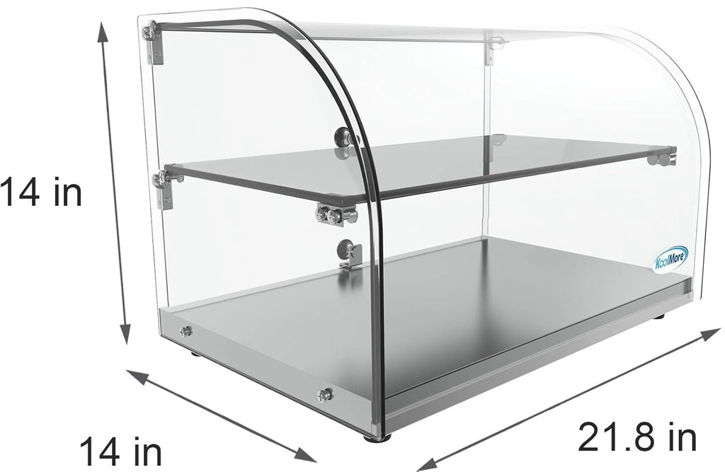 Commercial Countertop Bakery Display Case with Curved Glass B6530