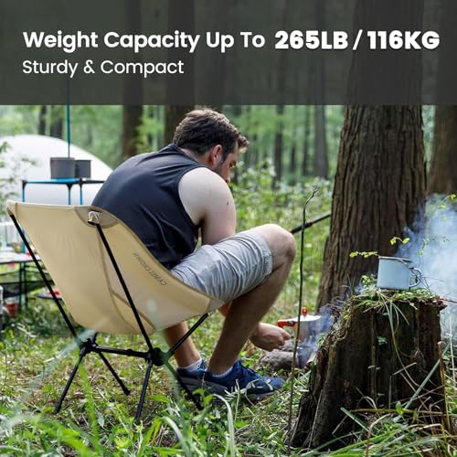Portable Folding Camping Chair with Carry Bag Black E1174