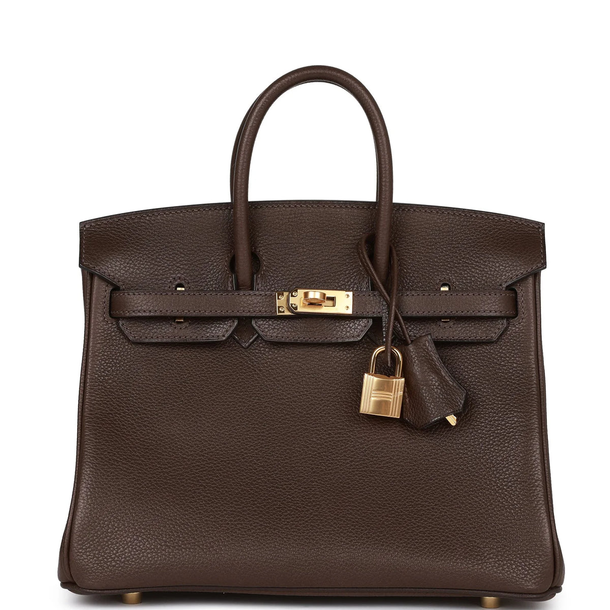 Birkin 25 Ebene Barenia Faubourg Gold Hardware R225