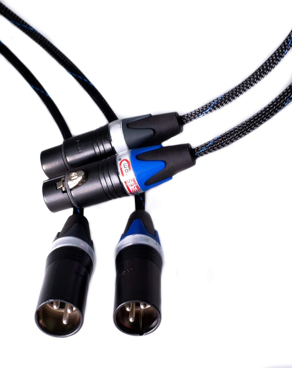 Blue XLR Cables Stereo Pair 3 Feet B497